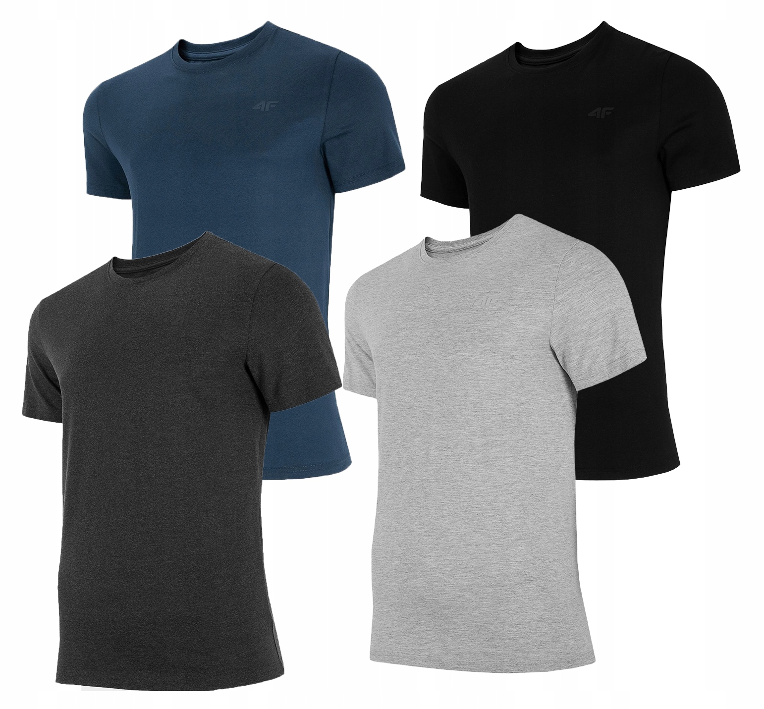 

4F Zestaw 4 sztuki Koszulka Męska T-shirt TSM352