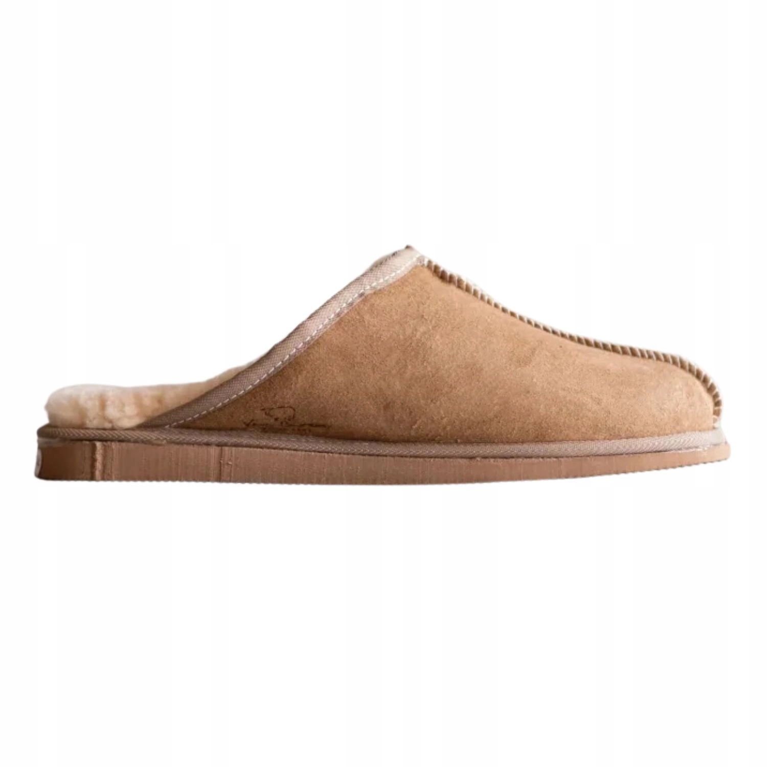 Van Buren pánské Papuče papuče z jehněčí vlny hnědé vel.