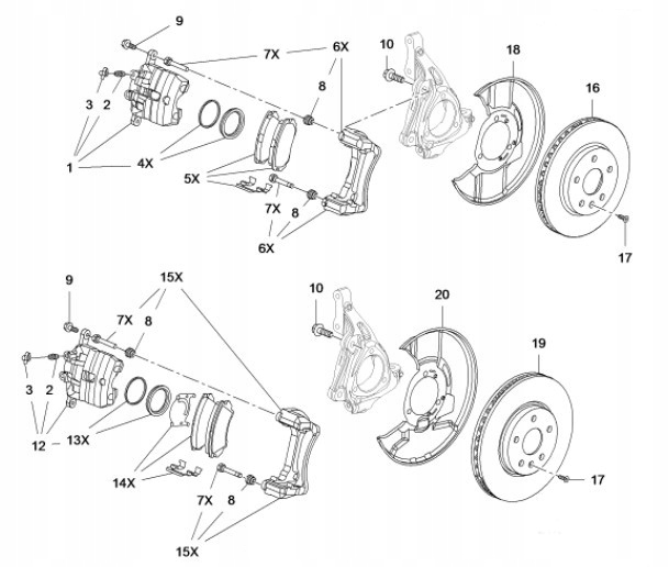 ORYGINALNA OSŁONA TARCZY HAMULCOWEJ PRZÓD L INSIGNIA A 17+ 13235021 Numer katalogowy części 13235021