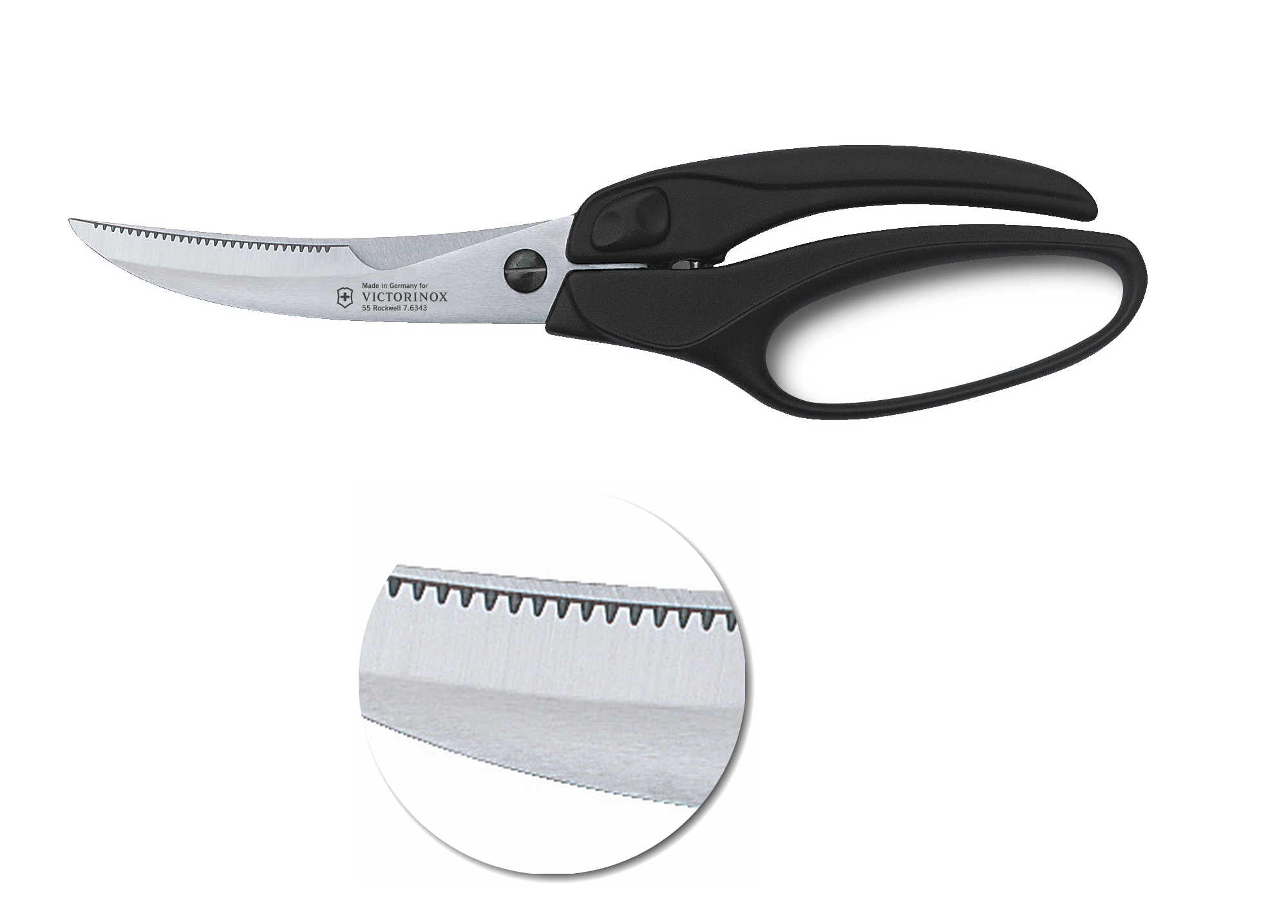 Victorinox 7.6344, nożyce do drobiu, stal nierdzewna, długość 25 cm