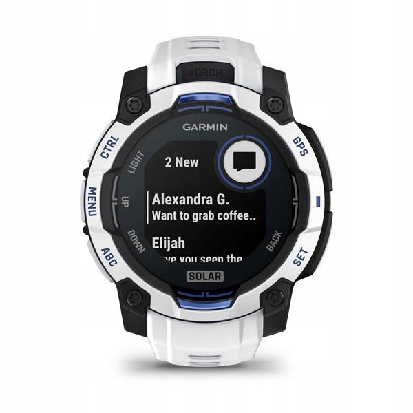 Smart hodinky Garmin Instinct 3 45 mm Solar Whitestone