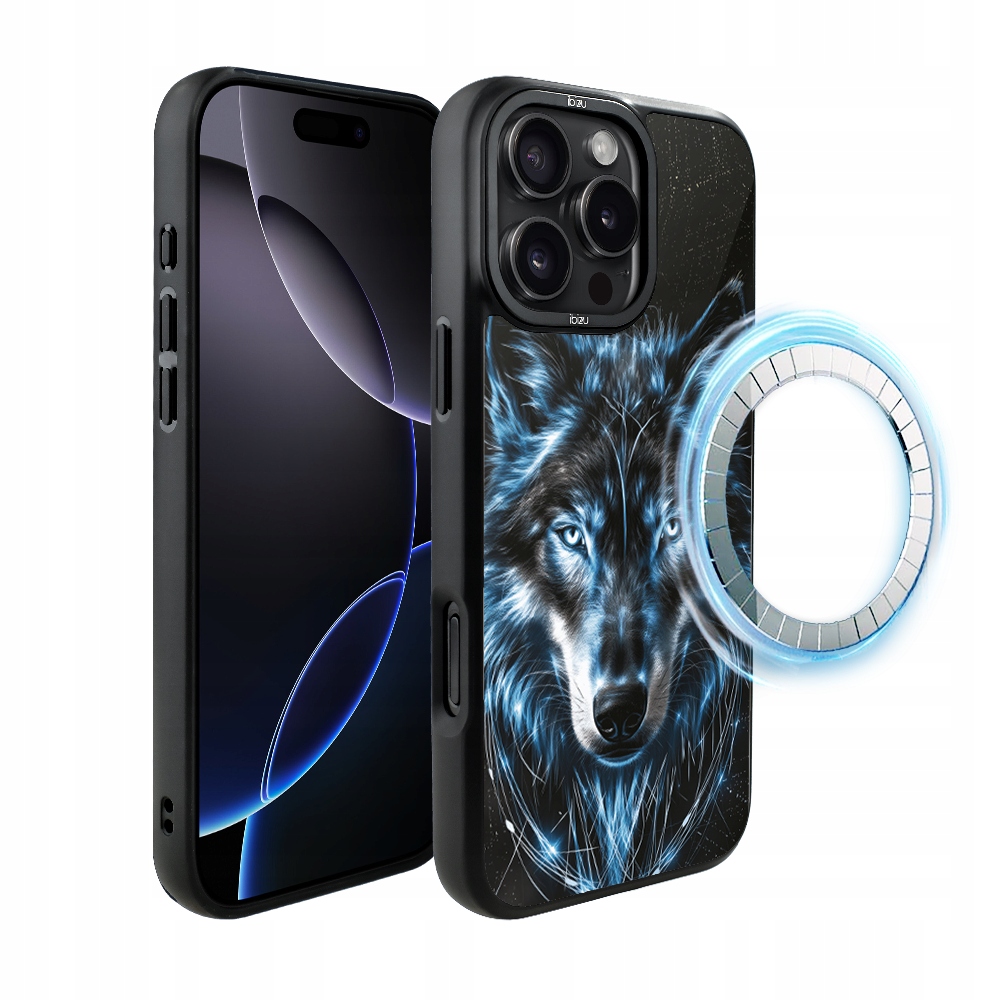 Pouzdro pro iPhone 16 Pro Ibizu DropGuard Matt s MagSafe, Ledový vlk