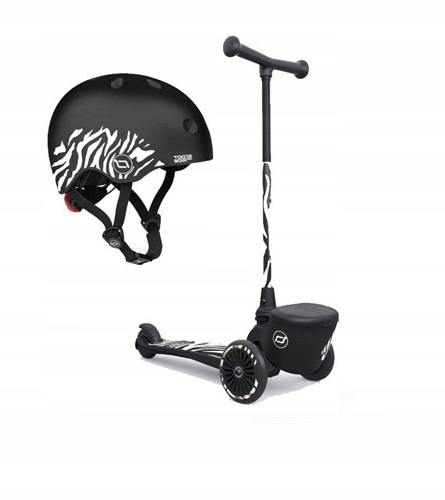 Scootandride Hulajnoga kask Xxs S Zebra
