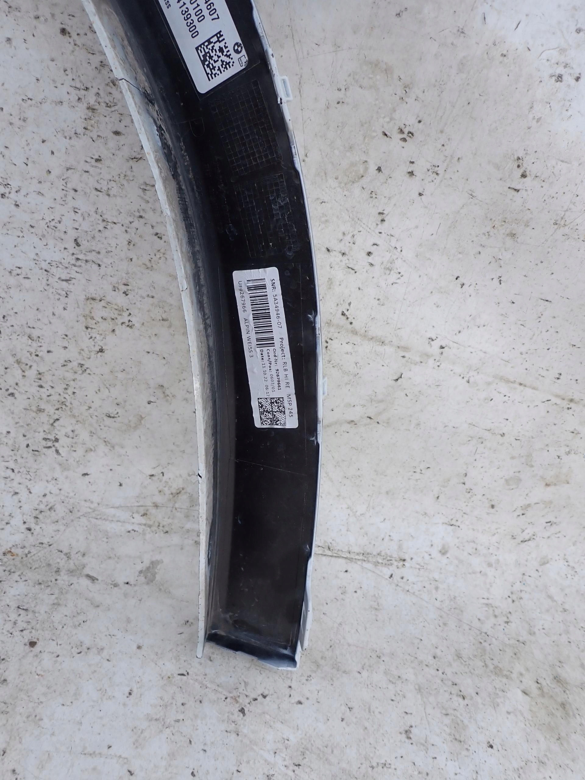 BMW X1 U11 m-packet 22- modanatura parafango Destro posteriore