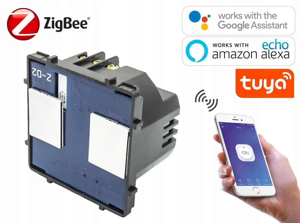 

Włącznik Dotykowy Zigbee Bez N Moduł Tuya B-line