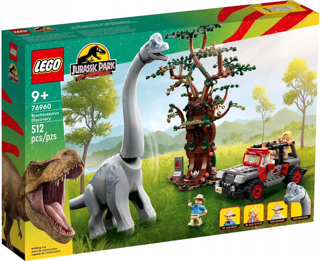 Lego Jurský Svět Objev Brachiosaura Sada Kostek 76960