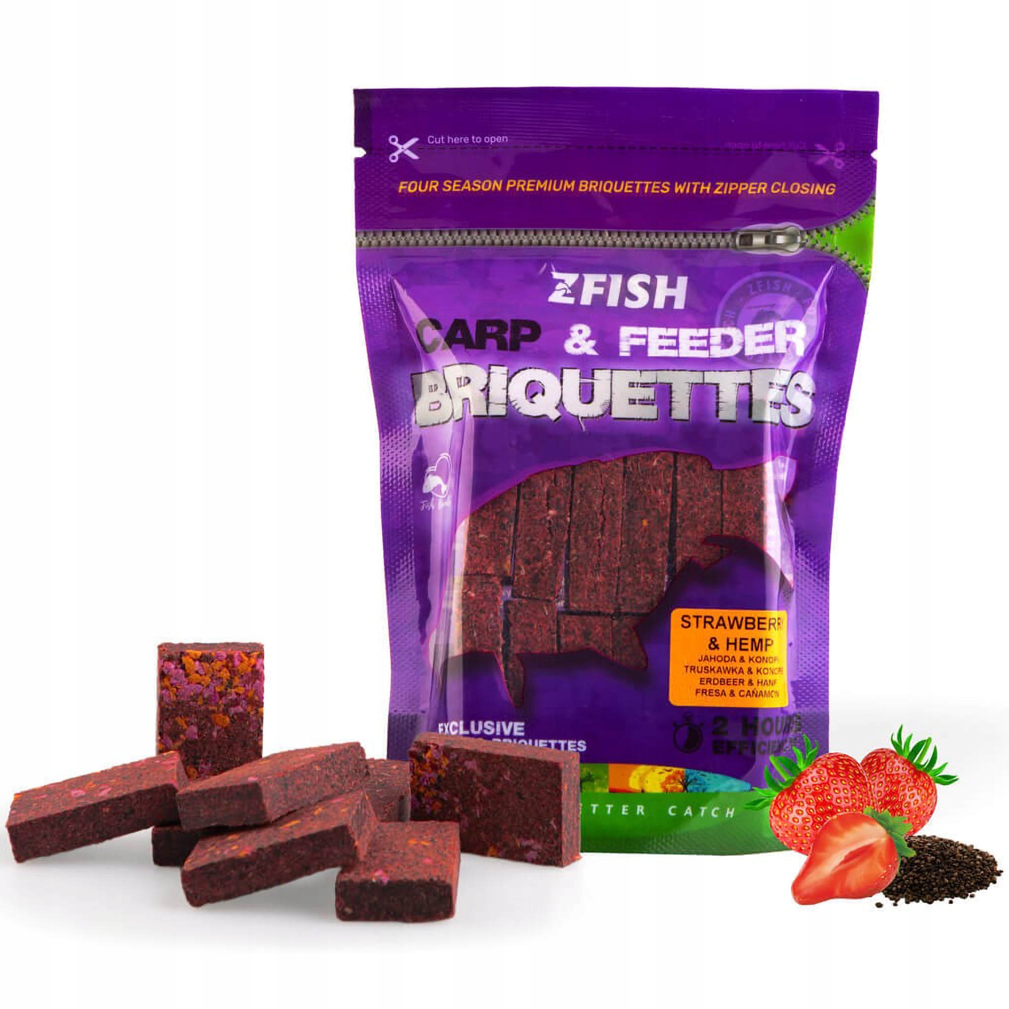 Brykiety Zfish Strawberry I Hemp 220g