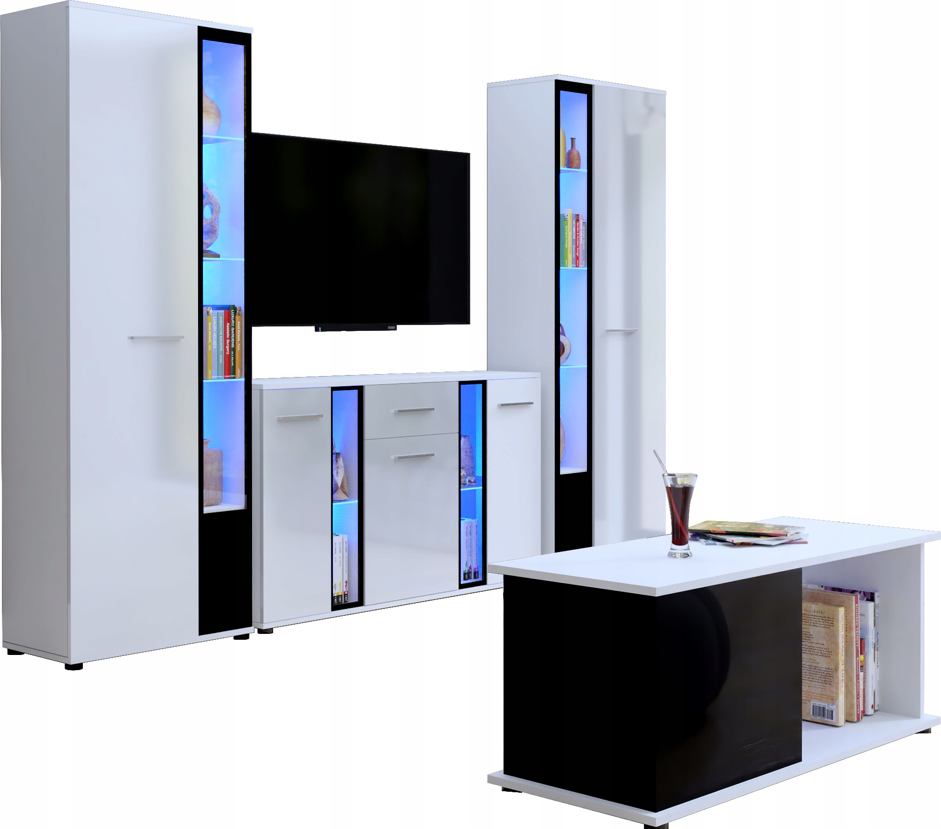 

Meblościanka Witryna Komoda Ława Cube XL połysk