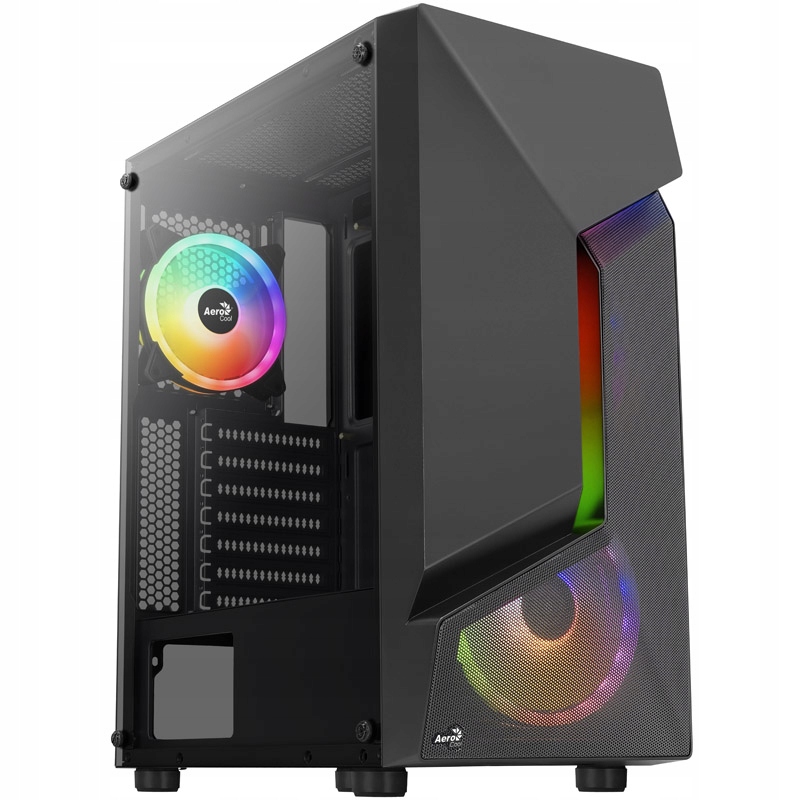 Aerocool Scape – Počítačová Počítačová Skříň Atx Mid Tower s Rgb podsvícením