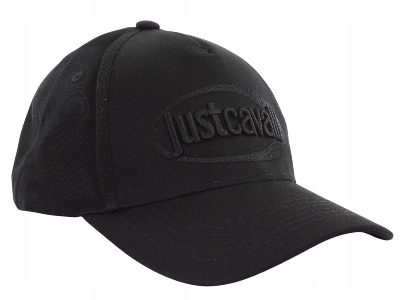 Just Cavalli Kšiltovka Baseball Cap Logo Galaxy Výšivka Černá