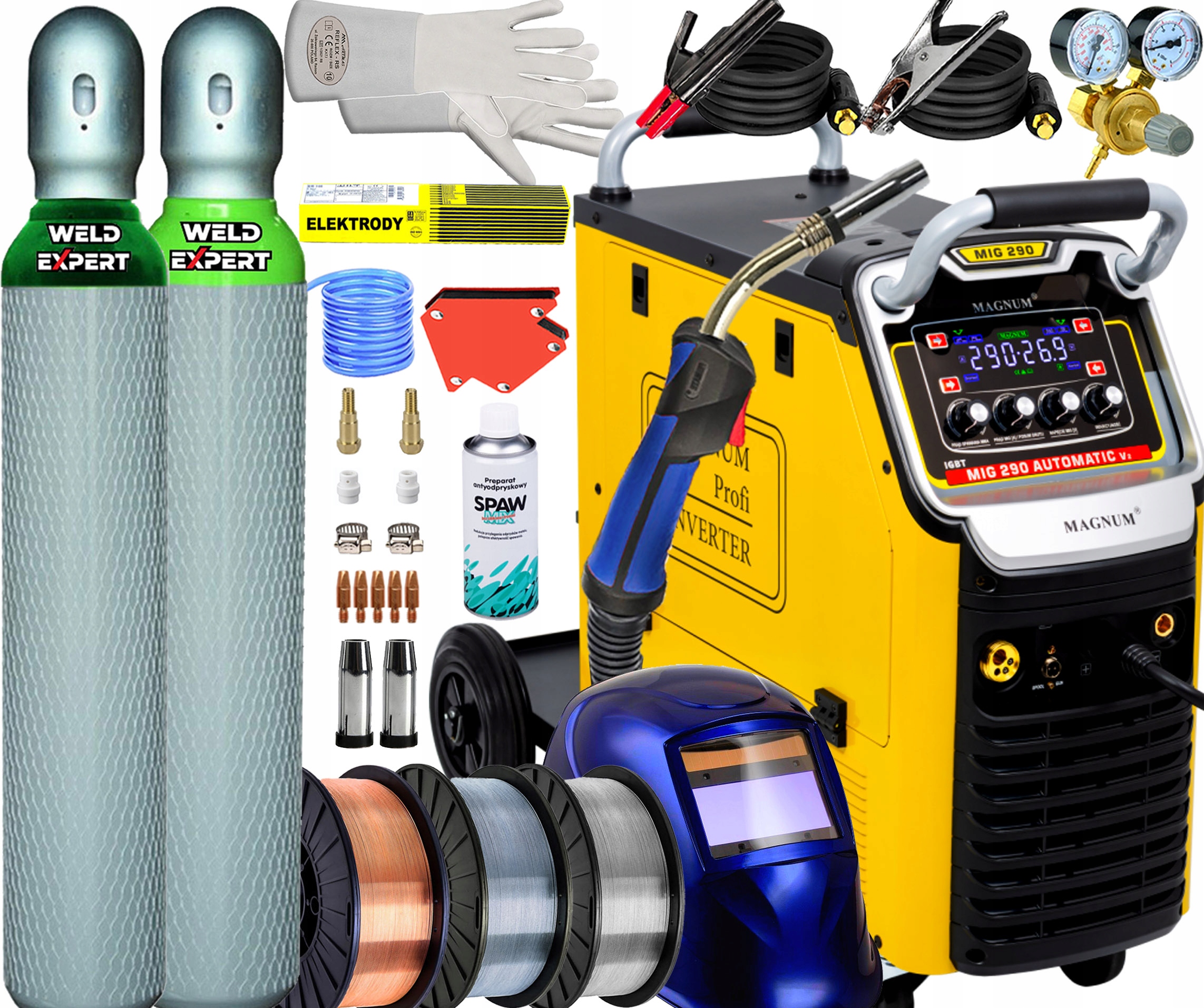 Invertorová Svářečka Migomat Poloautomatická Magnum Mig 290 Automatic 230/400V