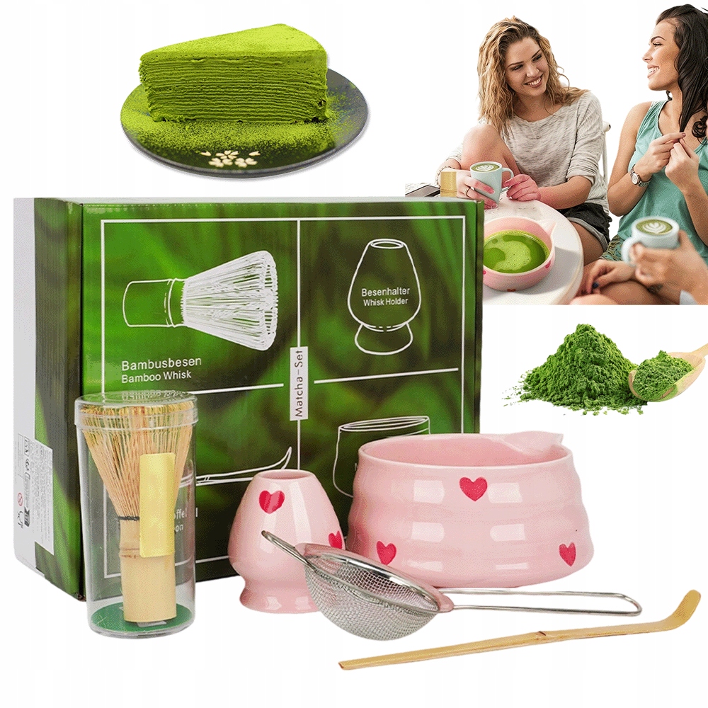 Levně Matchy Metla Chasen Štětec Na Čaj Matcha Sada Premium 5KS