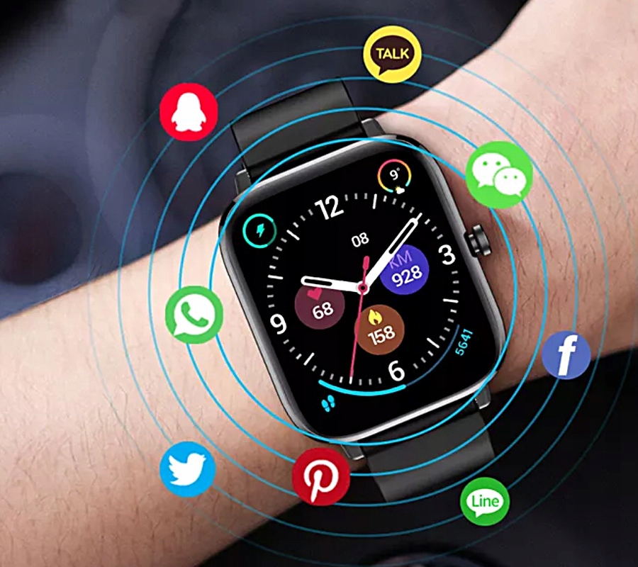 Zegarek SMARTWATCH RUBICON SMS KROKI PULS ROZMOWY Model RNCE79