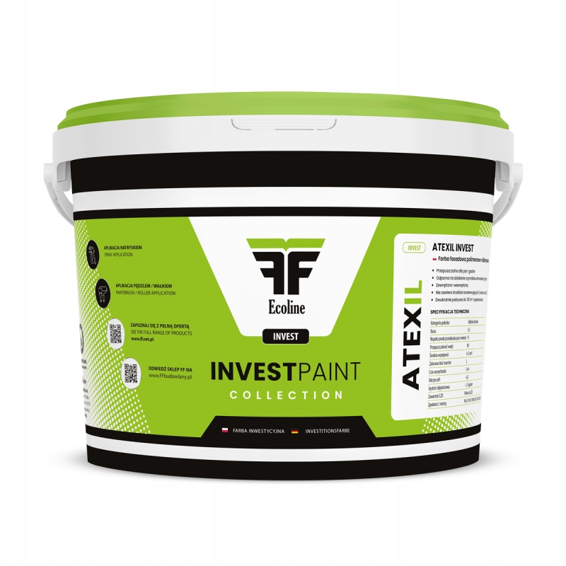 Atexil Invest Farba Fasadowa Polimerowo-silikonowa *10L Baza