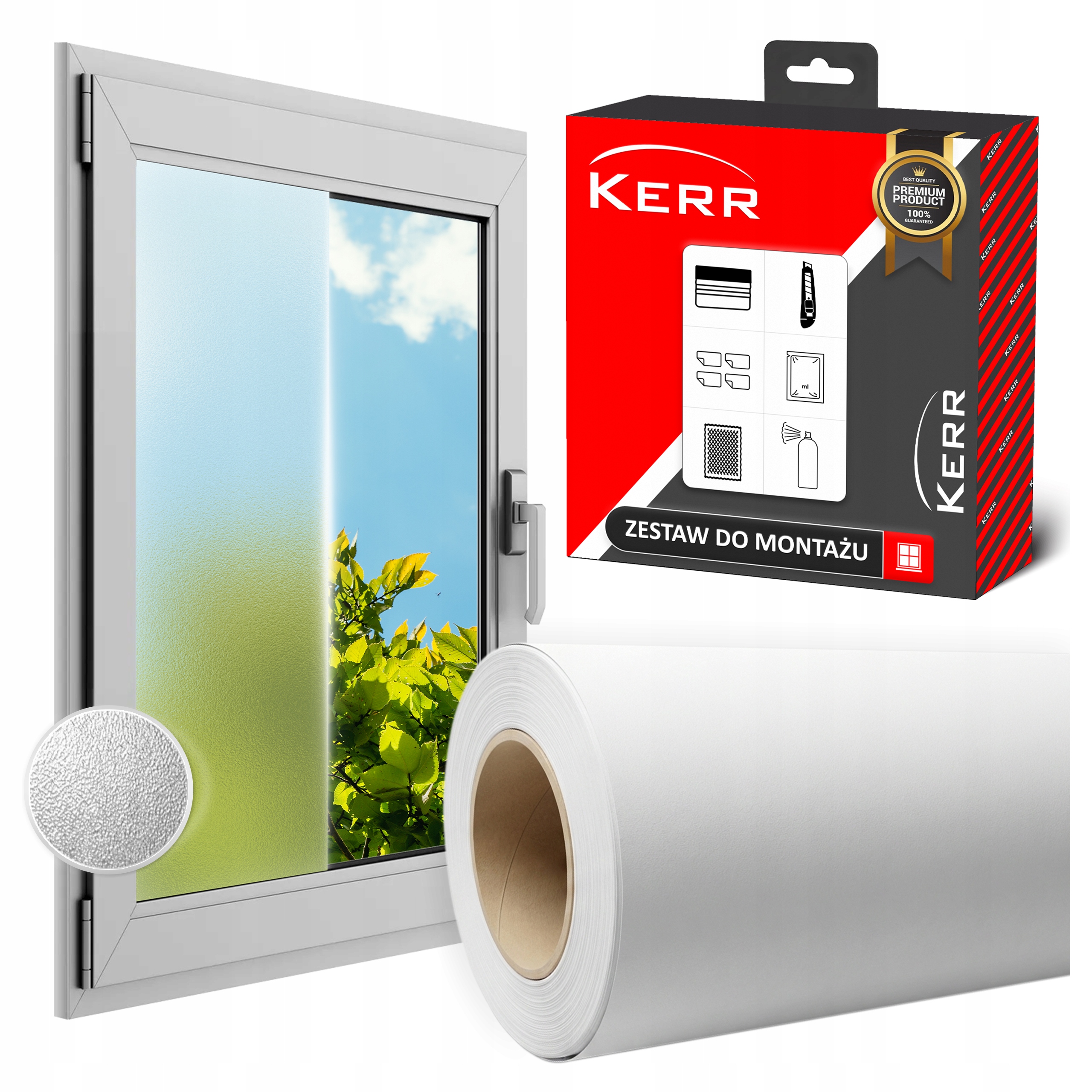 Fólie Matná na mléčné sklo Mražená 152 x 800 cm Zmrazená na okno Balkon