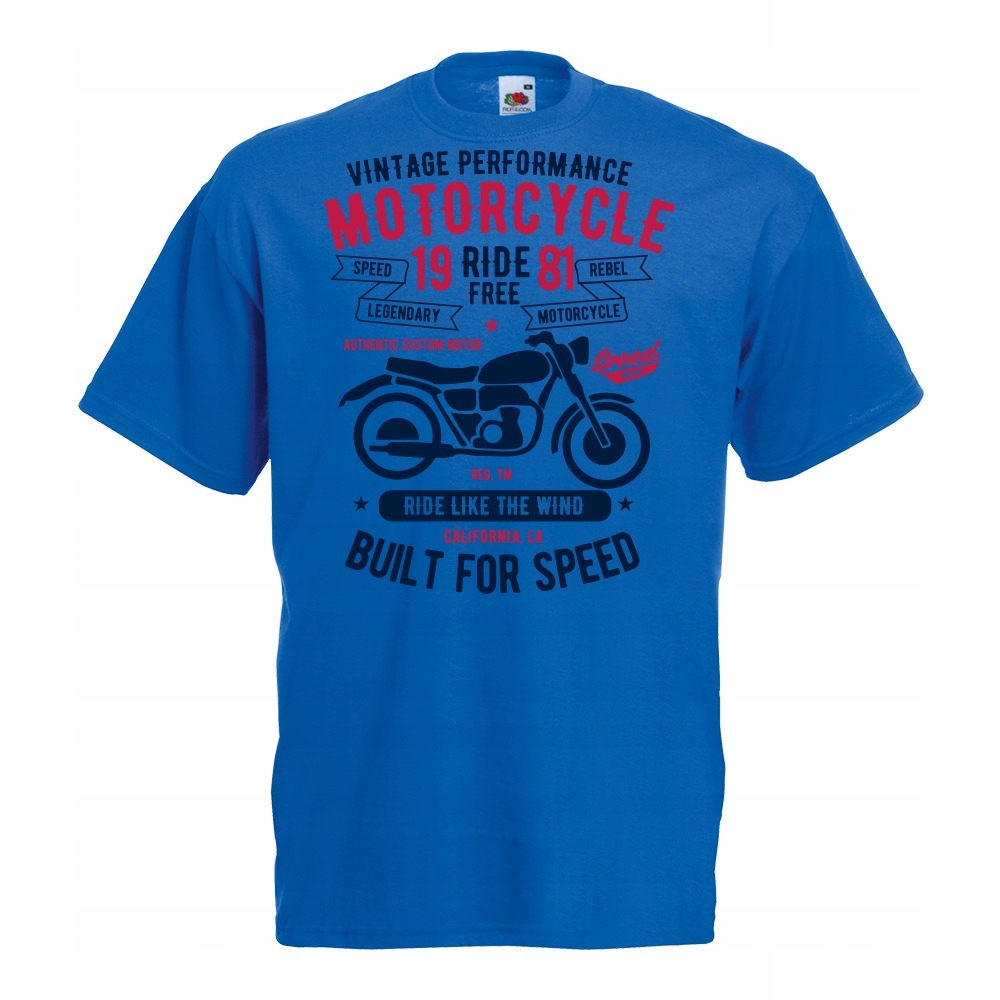 

Koszulka motocykl motor motocyklista kask M niebie