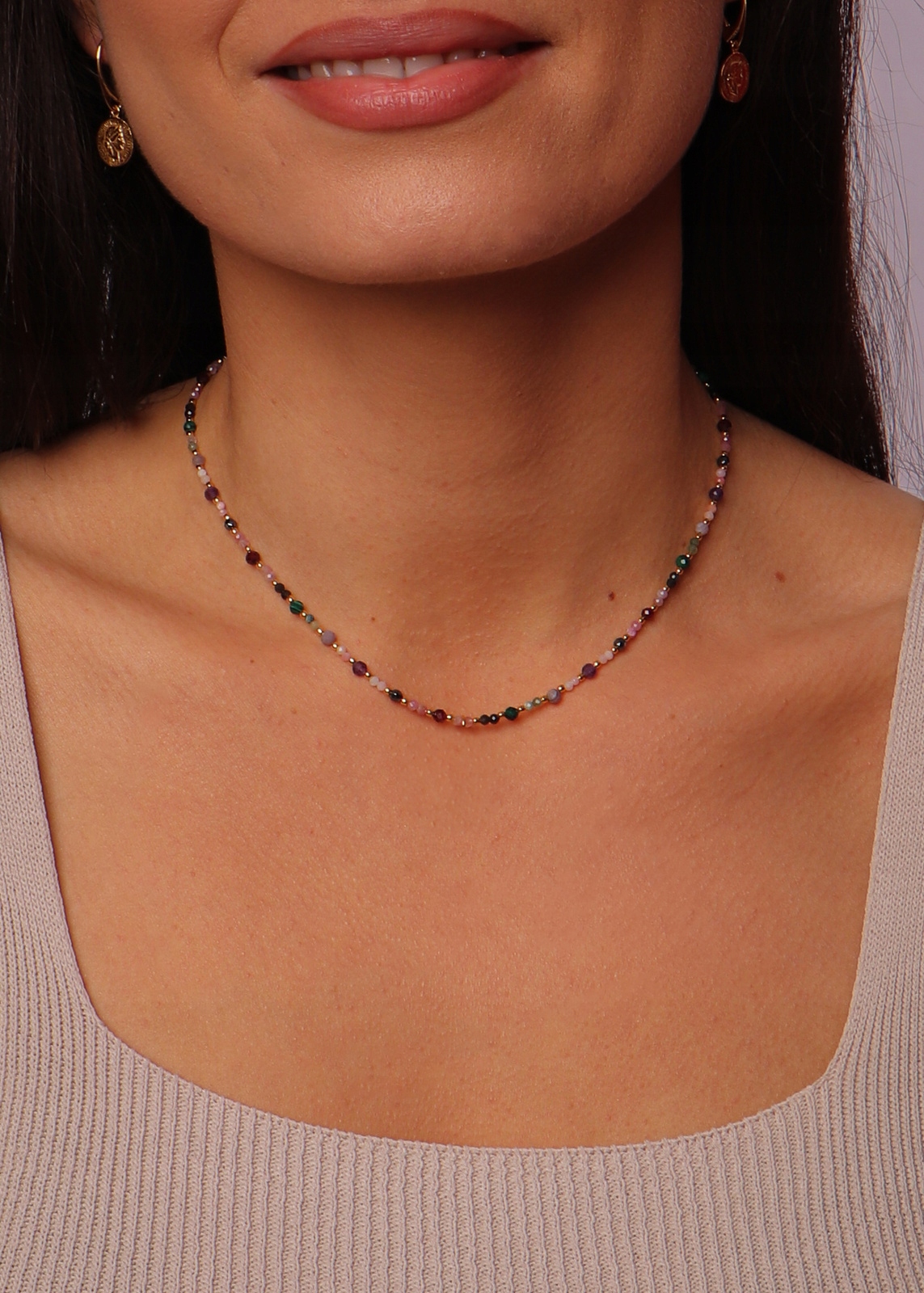 Náhrdelník Znamení zvěrokruhu Skorpion Přírodní kameny