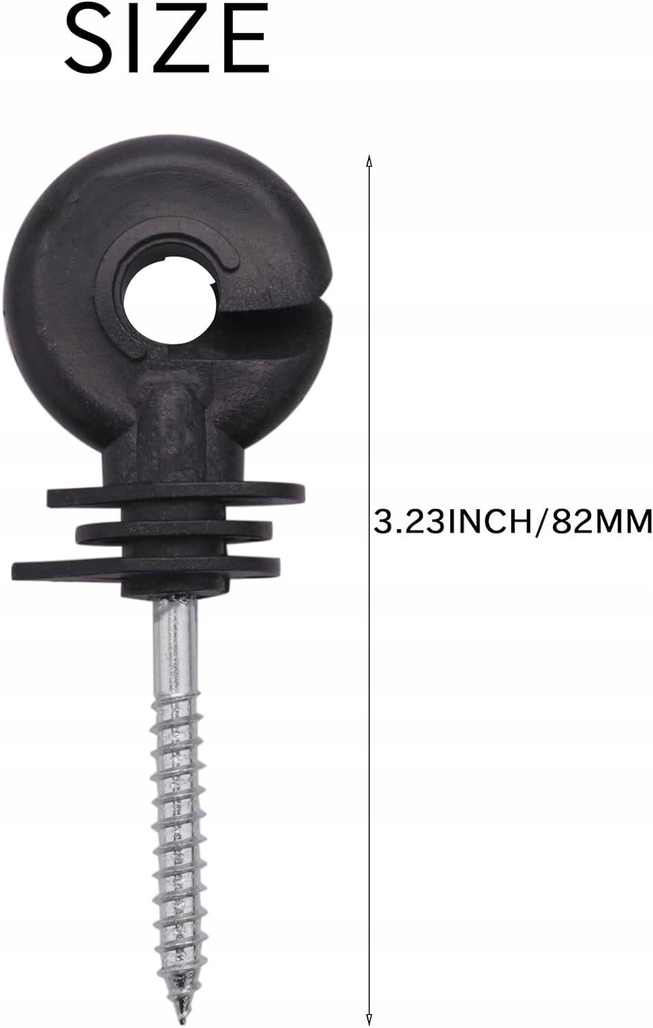 IZOLATOR Z WKRĘTEM DO LINKI DRUTU PASTUCHA ELEKTRYCZNEGO DLA ZWIERZĄT 25szt Marka inny