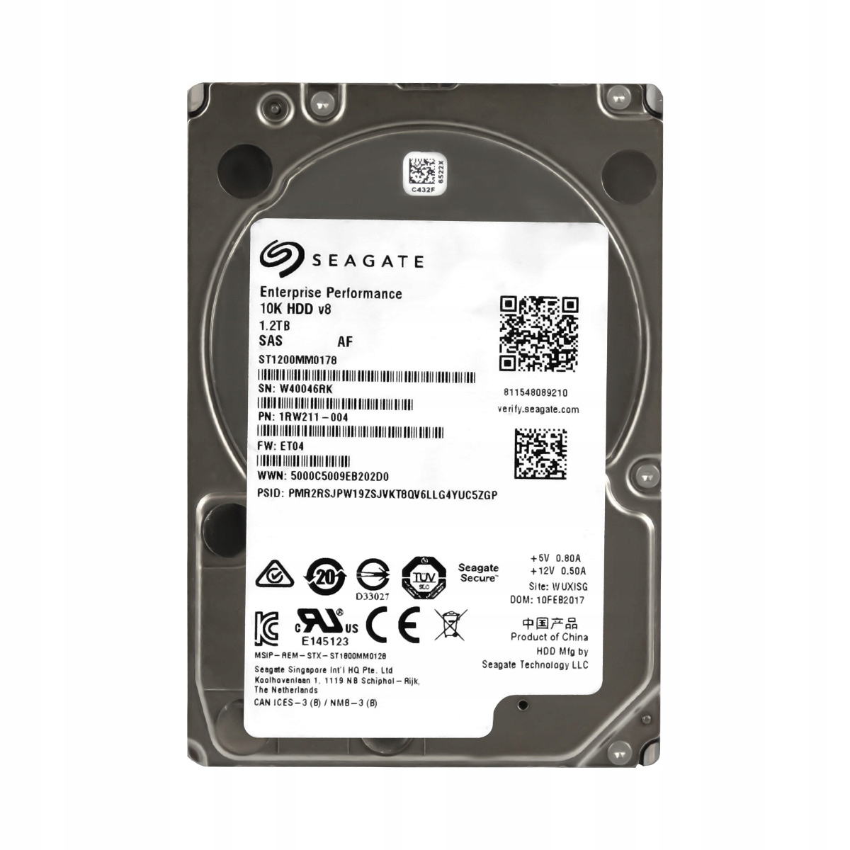 Seagate 1.2TB 10K 128MB SAS-3 2.5" ST1200MM0178