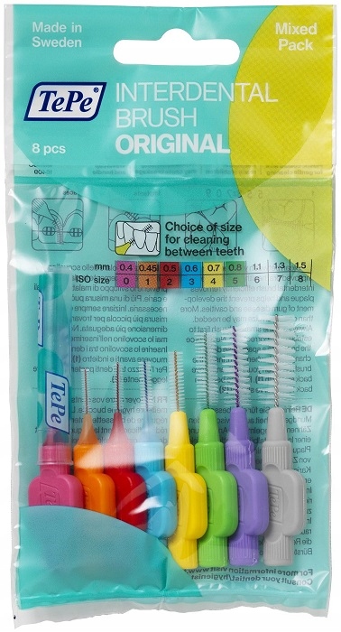 

TePe Original wyciorki Zestaw 0,4-1,3 mm 8 sztuk