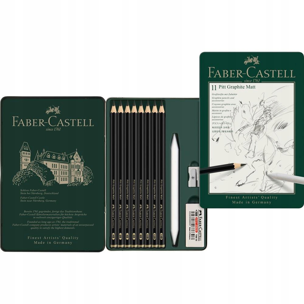 Sada tužek Pitt Graphite Matt Faber-Castell