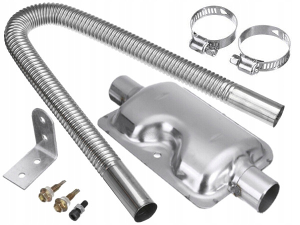 TŁUMIK WYDECHU RURA SPALIN ZESTAW FI24