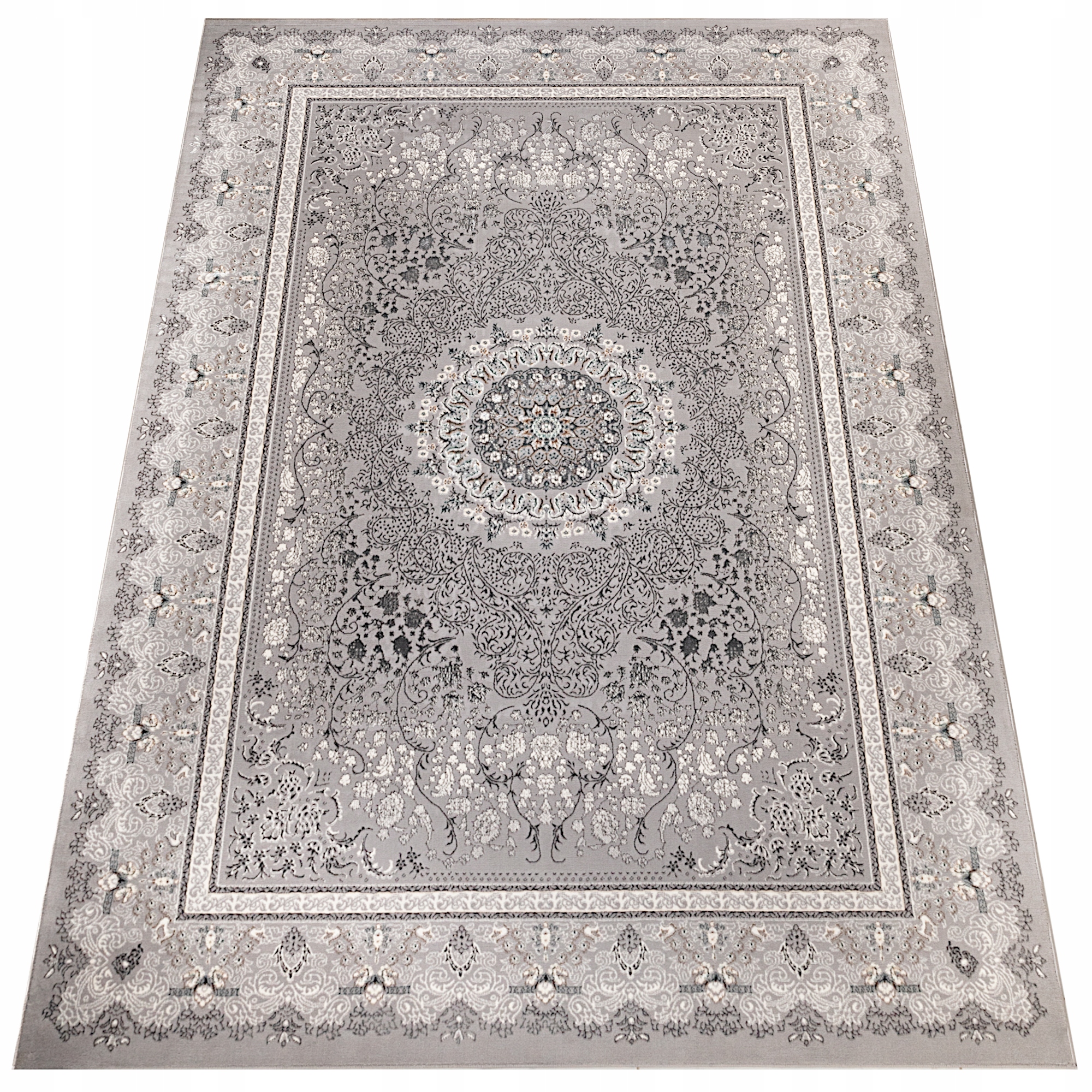 Koberec Do Obývačky Veľký Šedý Mäkký 200x290 Moderný Štýlový Glamour Módny