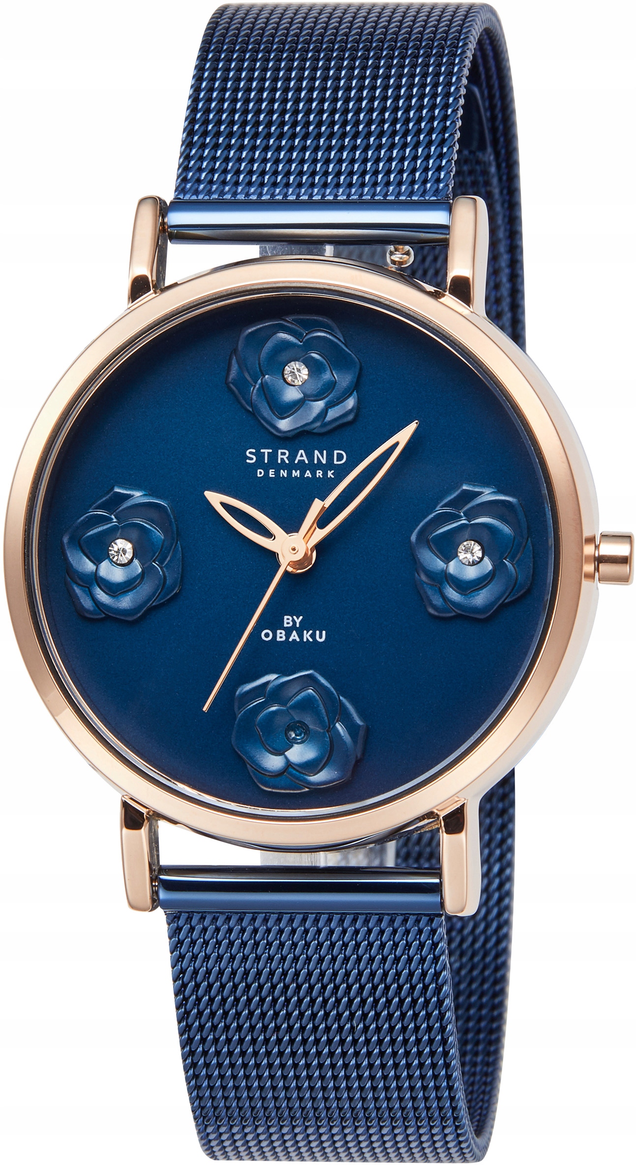 Nové originální dámské hodinky Strand by Obaku S733LXVLML růžové zlato