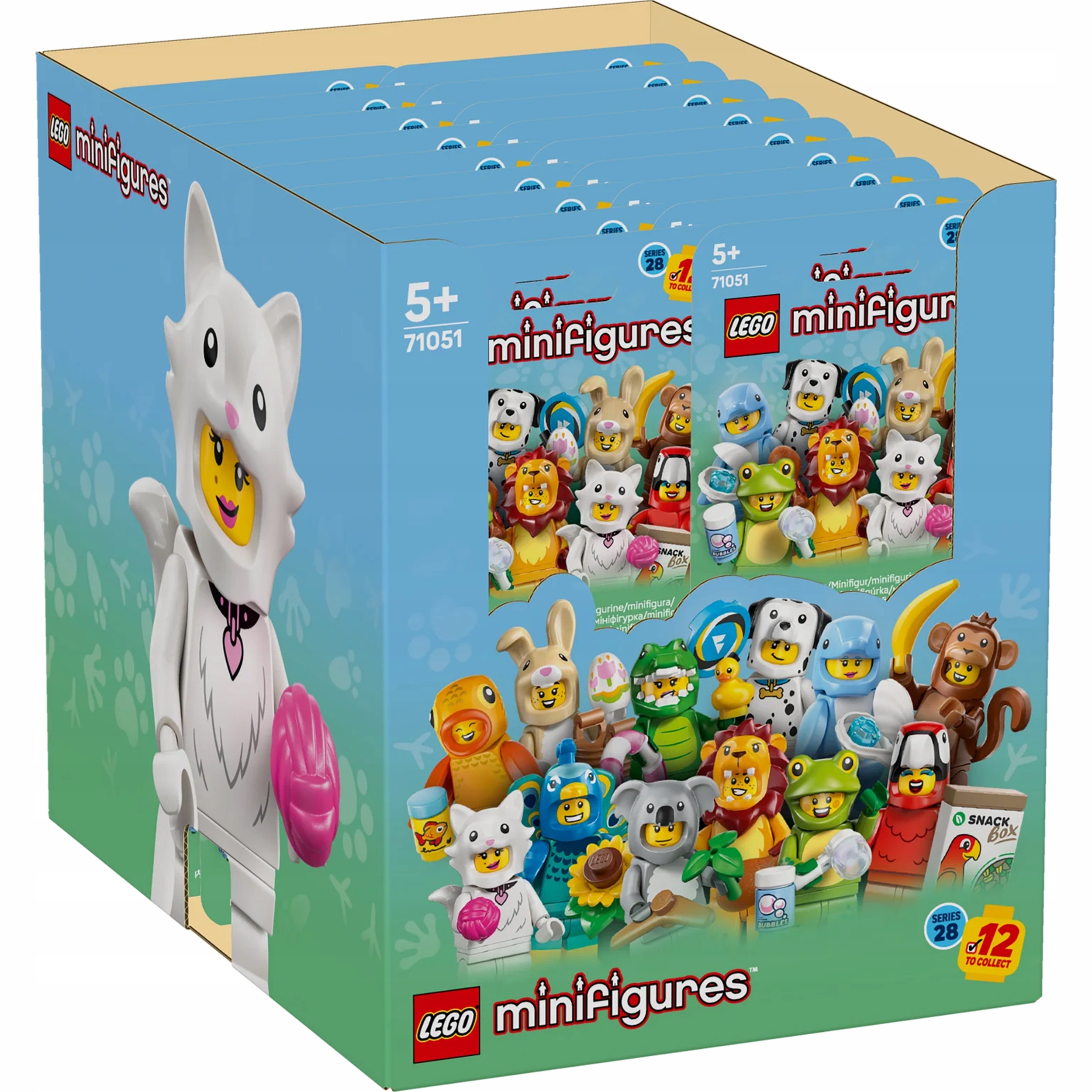 Lego Minifigurky 71051 – Série 28 – Zvířata – 3 Sady 36 Kusů