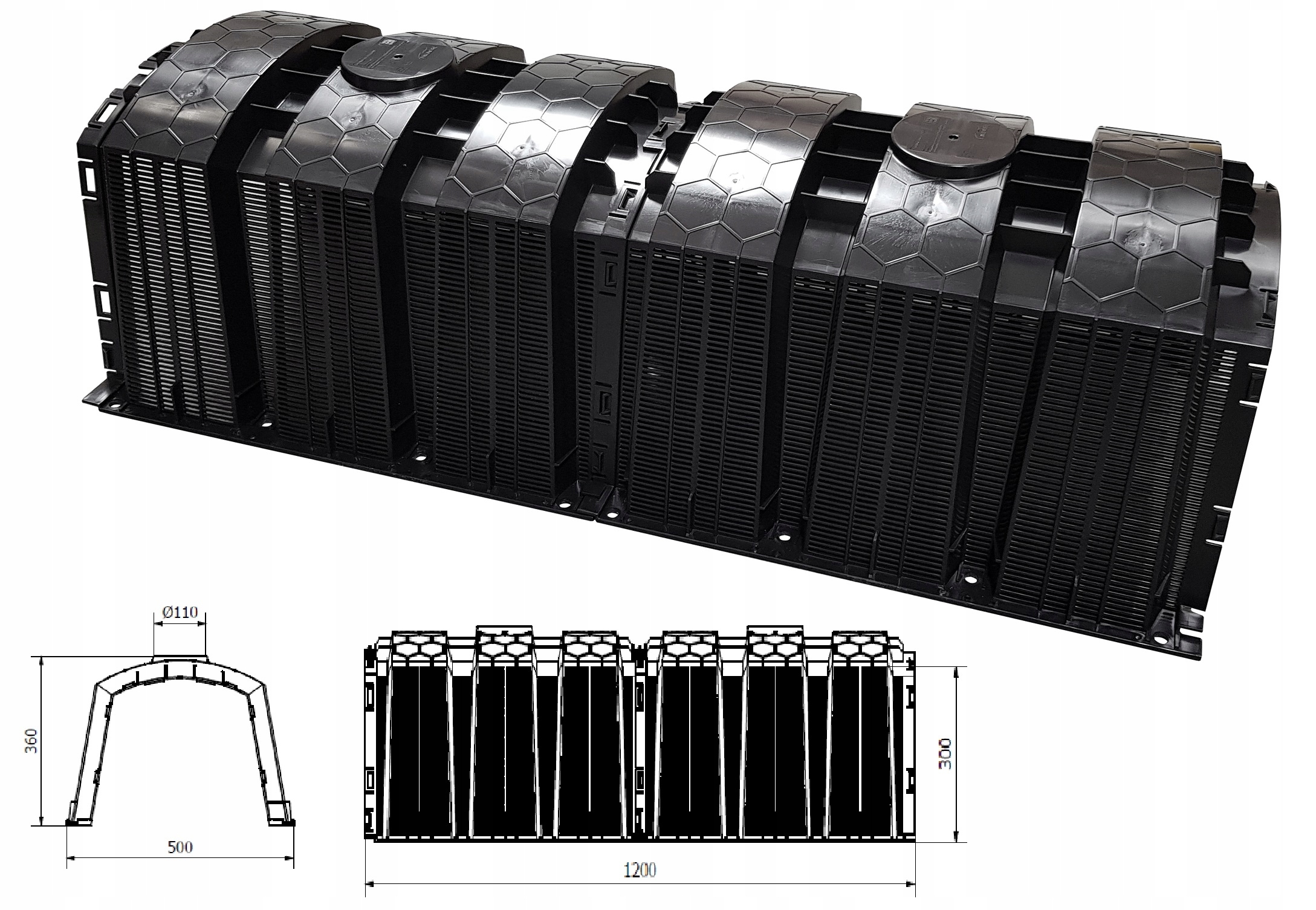 TUNEL ROZSĄCZAJĄCY 150 L, DRENAŻ SZAMBO DESZCZOWA AQB DRENAŻ OCZYSZCZALNIA Kod producenta TUNELE ROZSĄCZAJĄCE 150