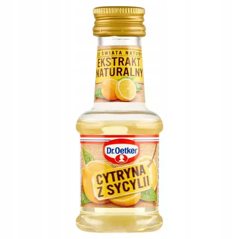 10 Sztuk Dr Oetker Ekstrakt Naturalny 30ML Cytryna Z Sycylii
