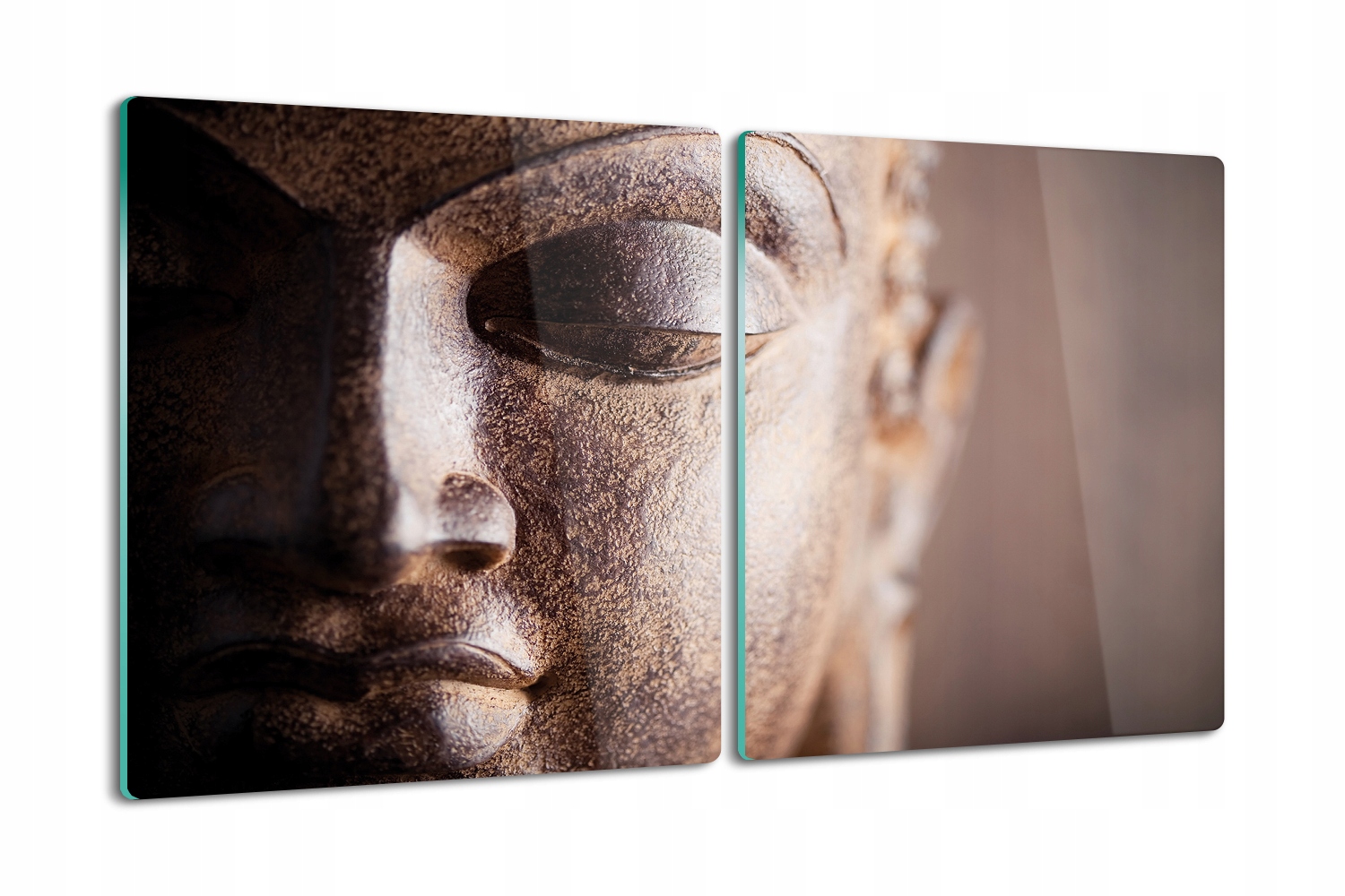Skleněná kuchyňská deska na krájení jako Dárek 2x40x52 Buddha tvář socha
