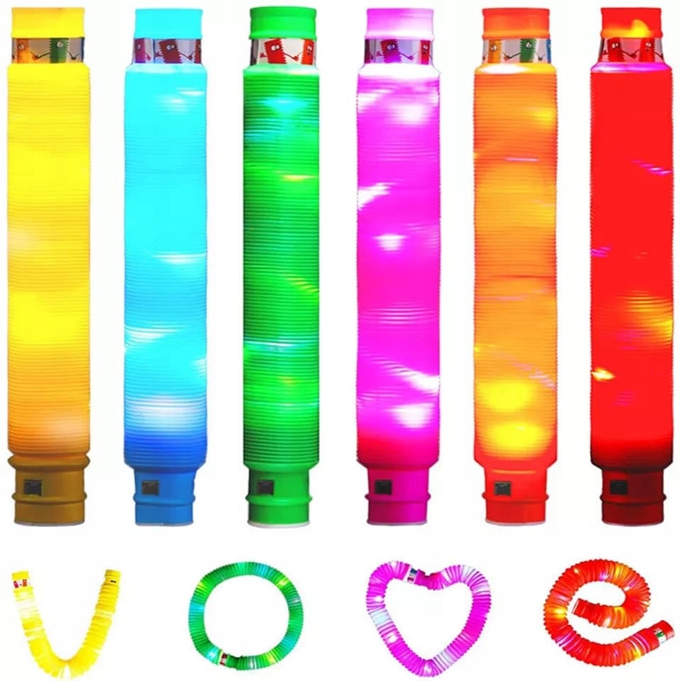 

Pop Tube Rurka Tuba XXL Świecąca Zestaw 6 Szt.