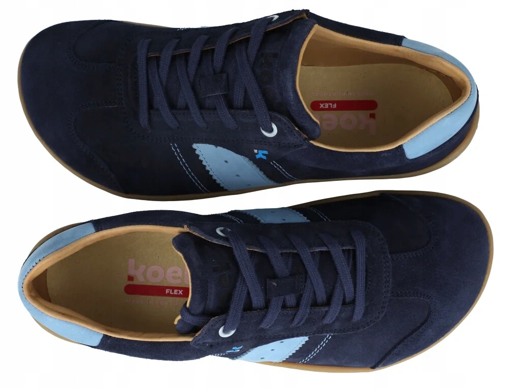 Barefoot tenisky Koel Ila Suede semišové, zero drop kožené, R39