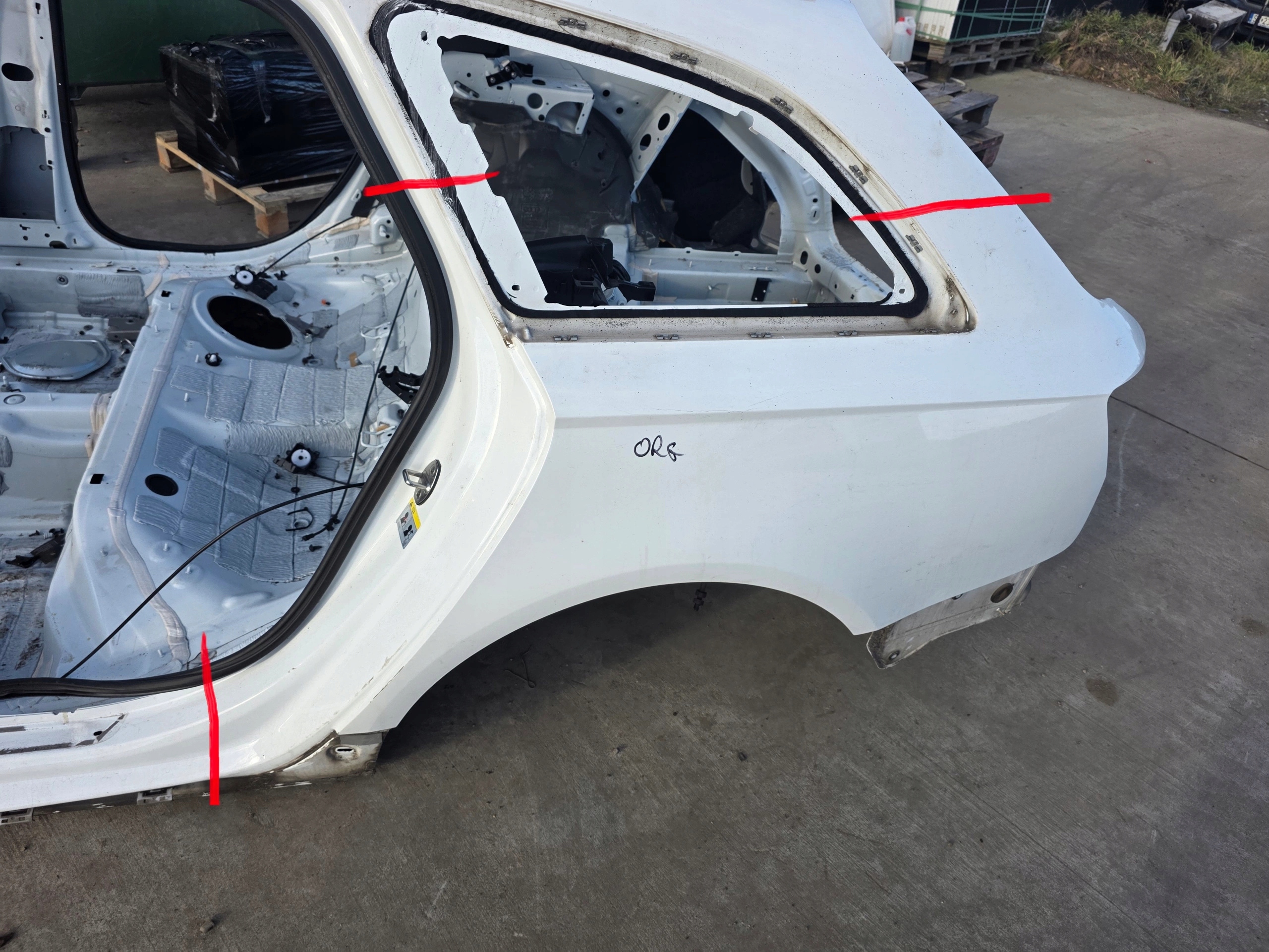 quarter fender rear part left side AUDI A6 C7 KOMBI 2011-2017 original !!!