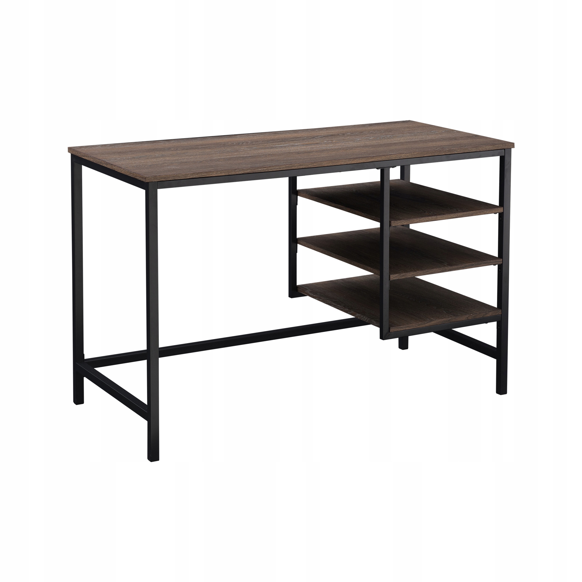 

Biurko Z Trzema Półkami Designerskie 119x56 cm