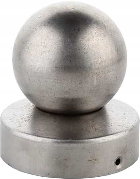 Daszek na rure FI 48 z kulą ogrodzenie słupek pane