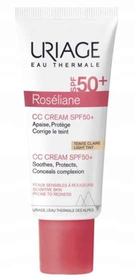 Uriage, Roseliane Krem CC Spf 50+, Light Tint, 40 ml