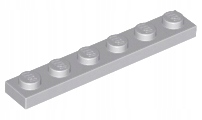 

Lego 3666 płytka 1x6 j.szary Lbg 10 szt Nowy