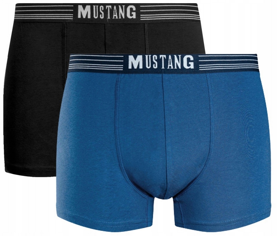 

Mustang Bokserki Męskie 2SZT Galaxy Blue+black XXL