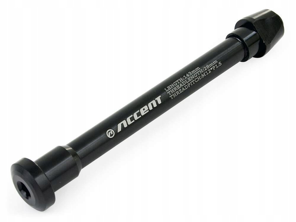 Pevná osa Accent Evo přední 100 x 12 mm, M12 x P1.5 143 mm pro Cx-one Carbon