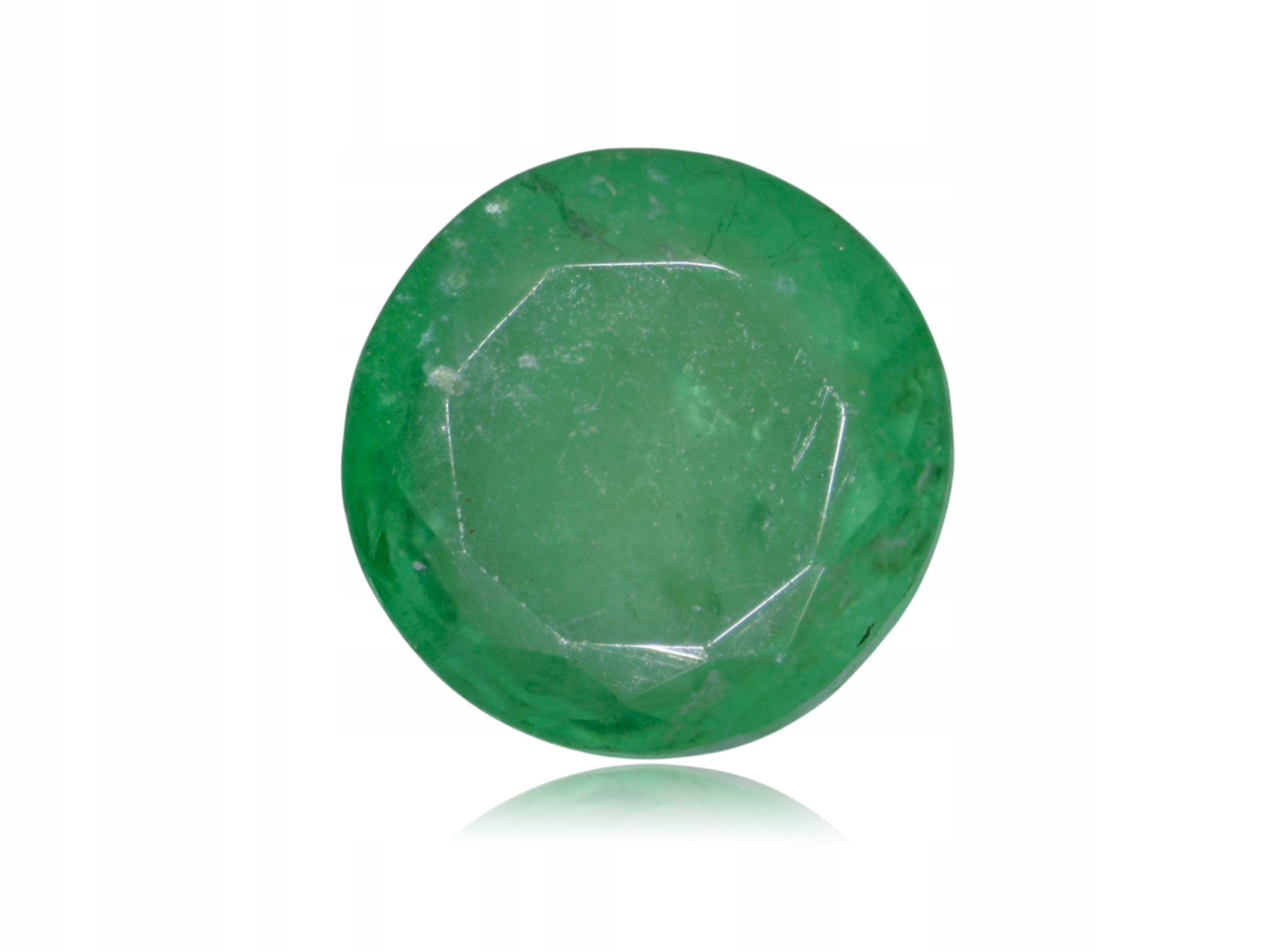 Přírodní Smaragd 0.46 ct Kulatý Kolumbie certifikát Wbd