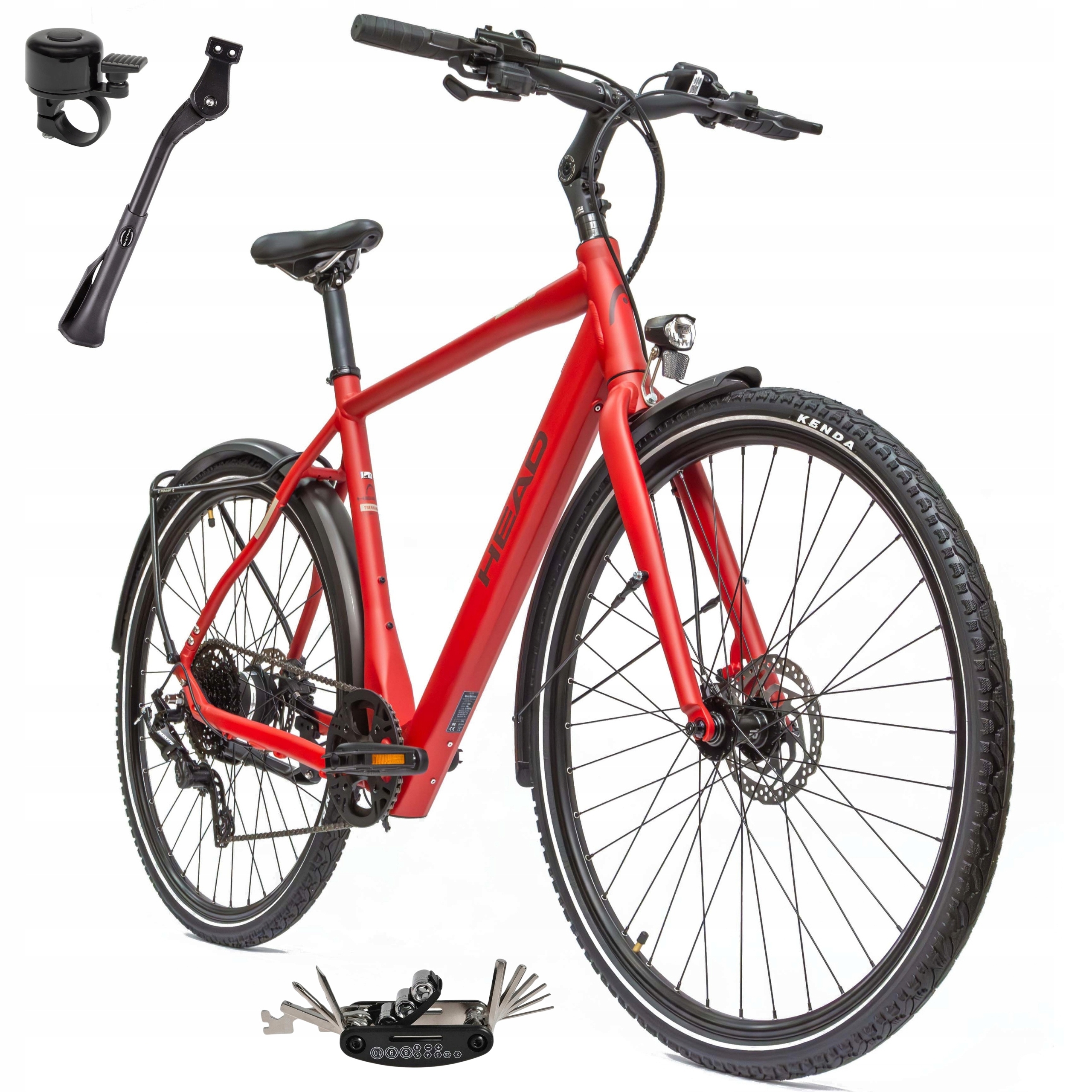 Rower Elektryczny Męski Trekkingowy 28 Head 250W Bafang Hydraulika Lekki