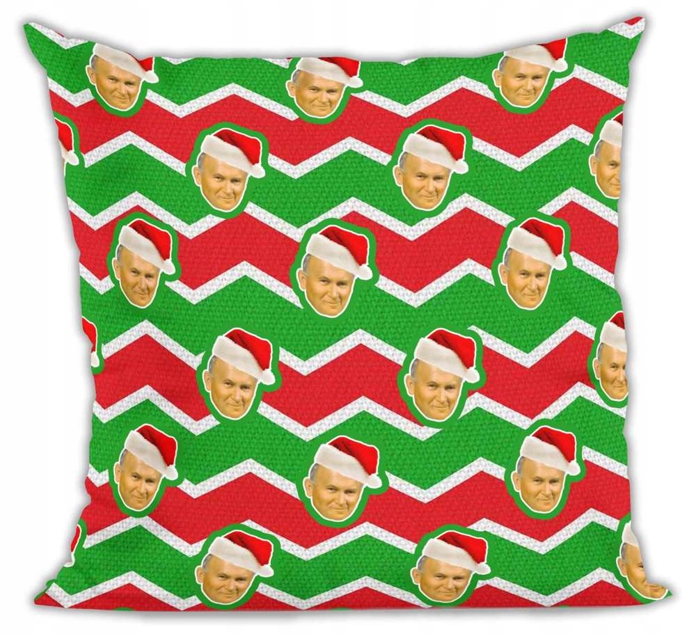 

Poduszka w świąteczny Jan Paweł 2 JP2