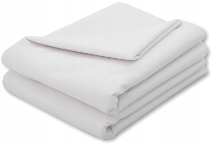 

Prześcieradło Bawełniane 240x280, Białe Hotelowe