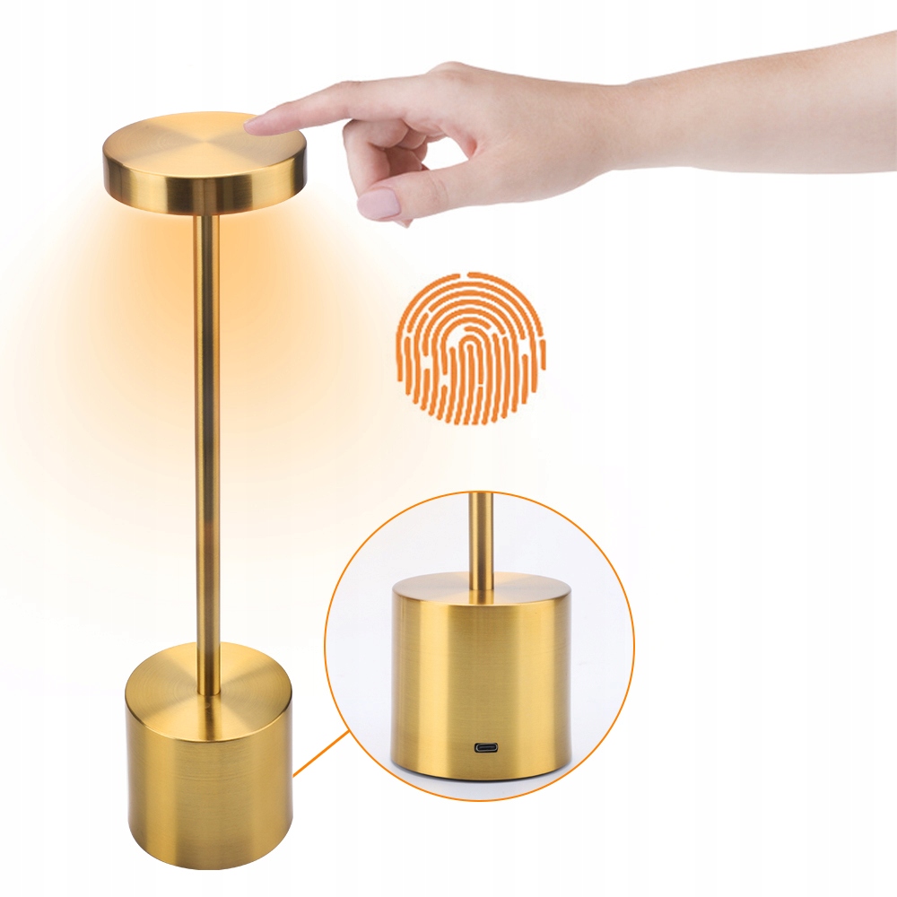 LAMPA STOŁOWA BEZPRZEWODOWA ŚCIEMNIANA DO PATIO Długość/wysokość 34 cm