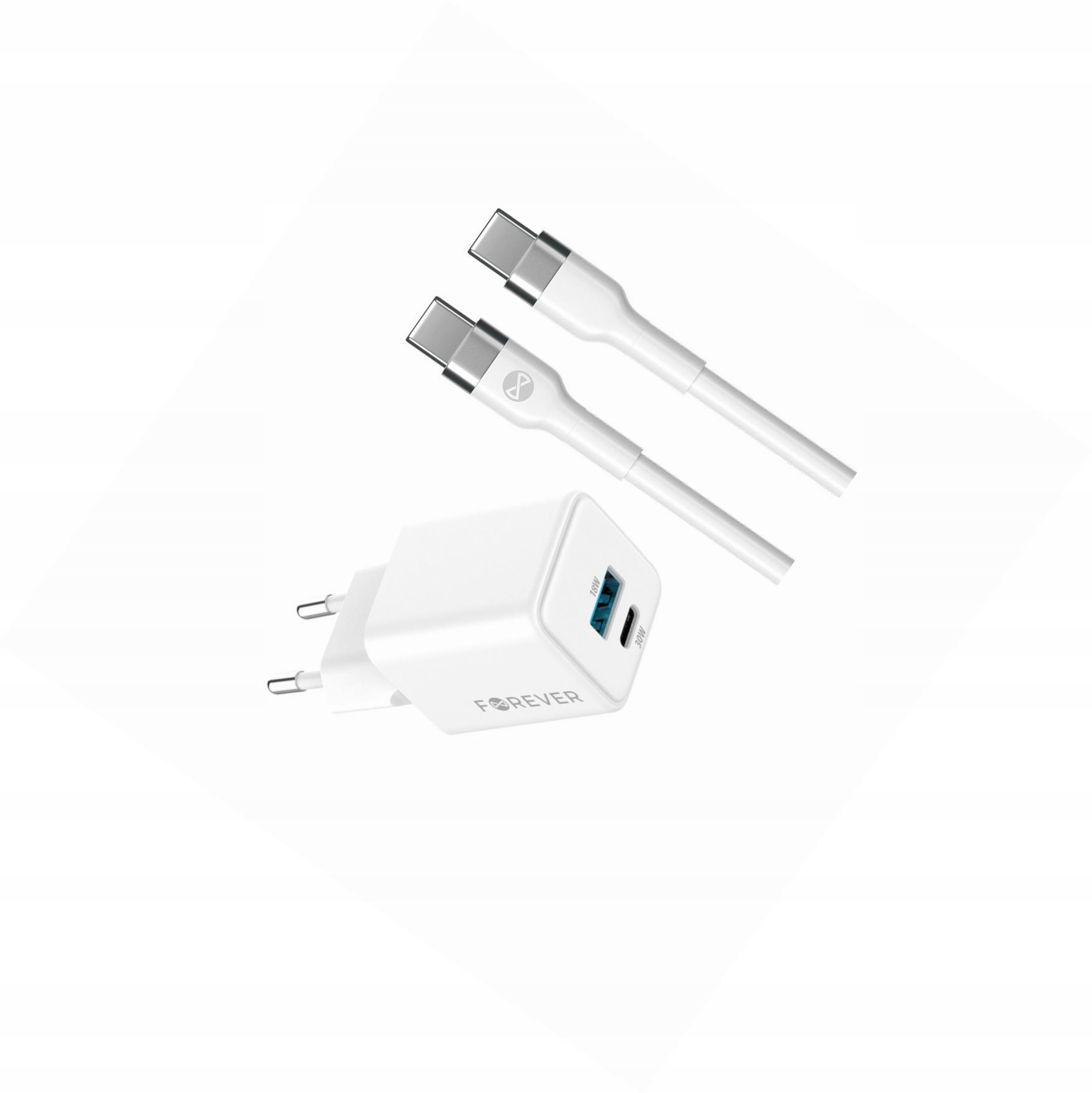 Szybka ładowarka GaN 30W Usb i Usb-c z kablem do Motorola Moto G22