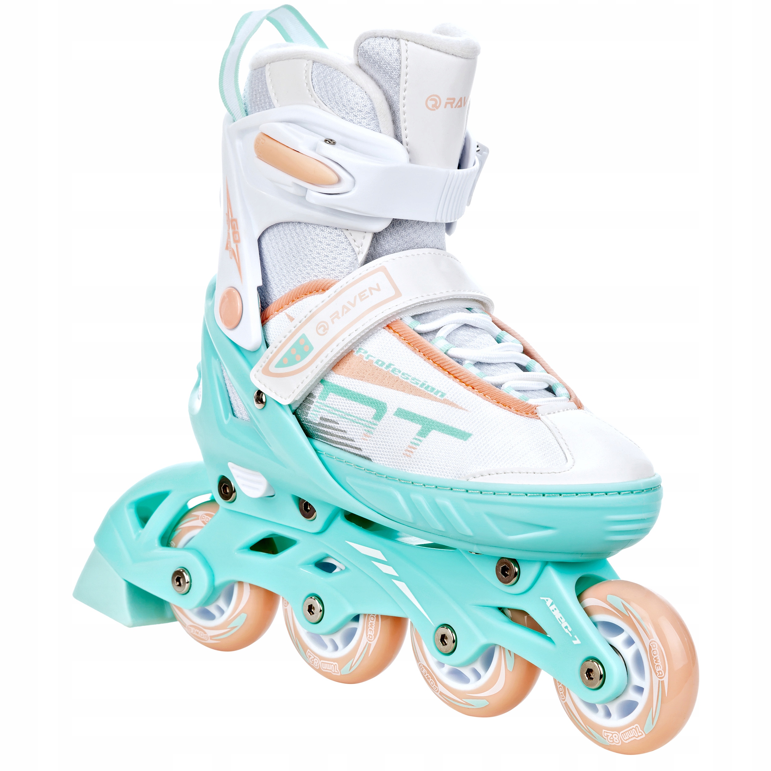 Rolki Regulowane Raven Profession White/Mint/Orange 35-39