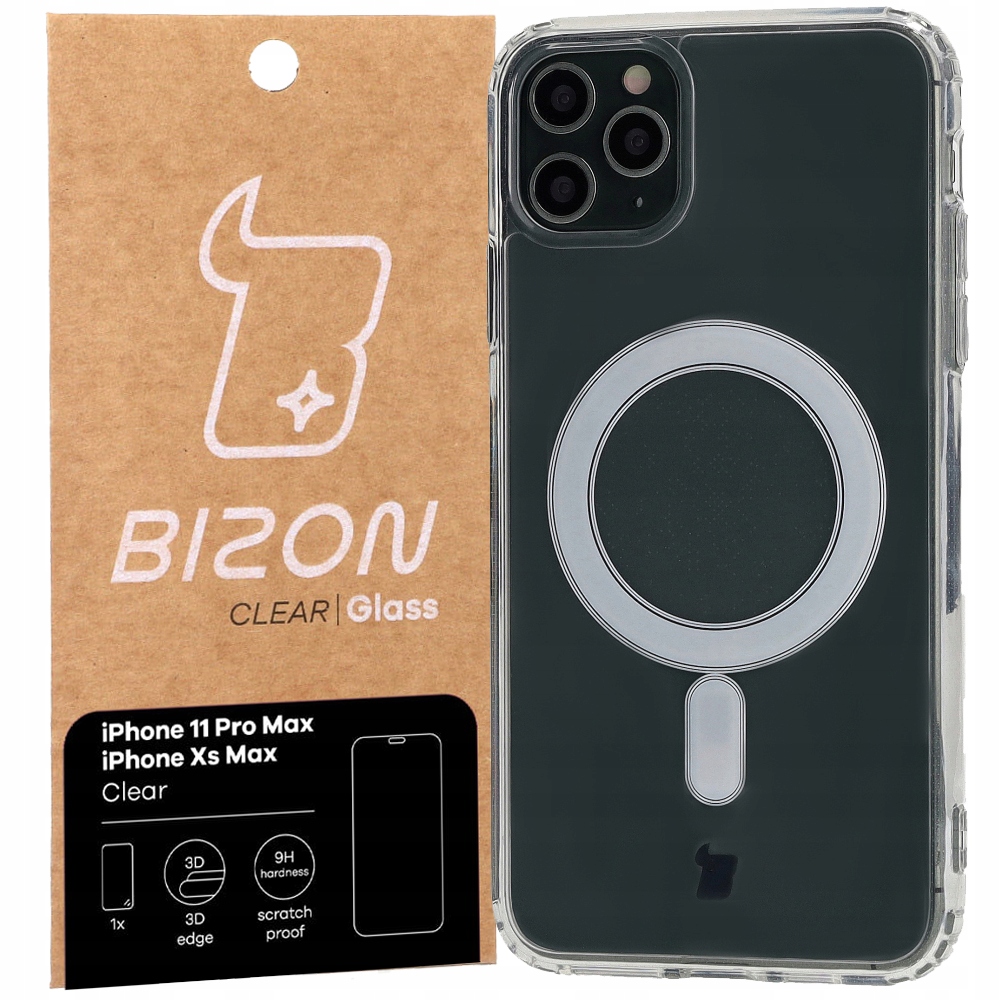 

Etui szkło do iPhone 11 Pro Max, Bizon, MagSafe
