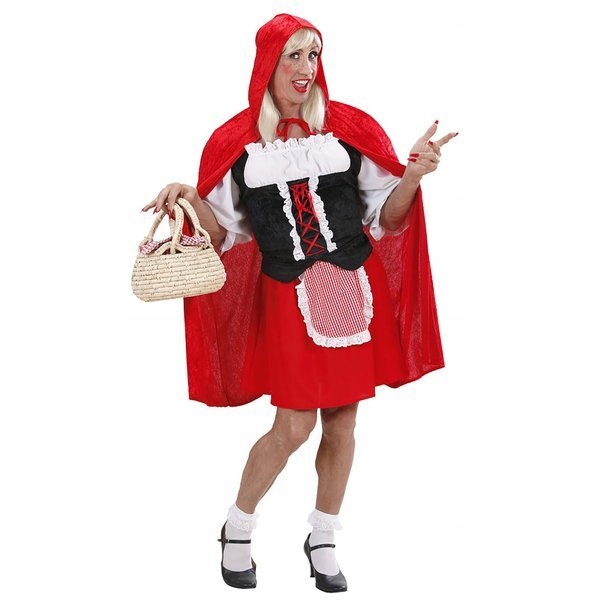 Kostým Drag Queen Červená Karkulka Karneval XL